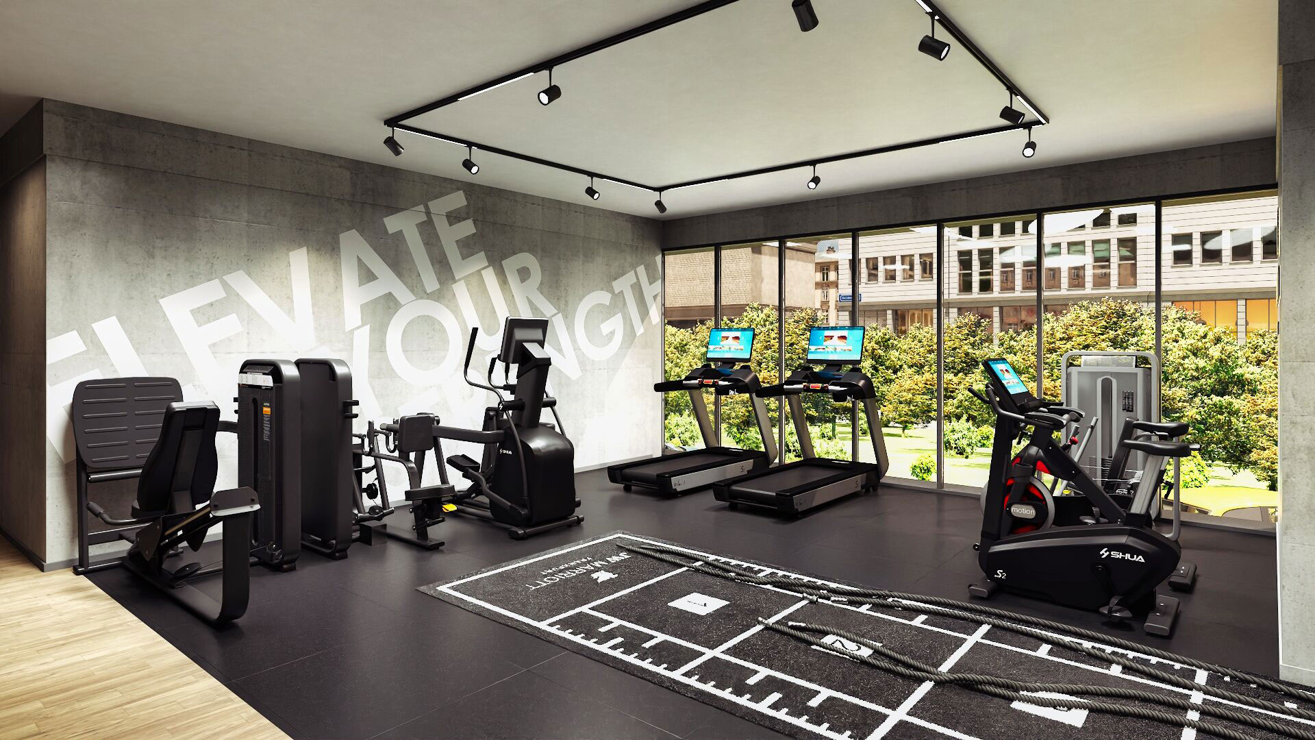 Exklusiver Hotel Fitnessraum