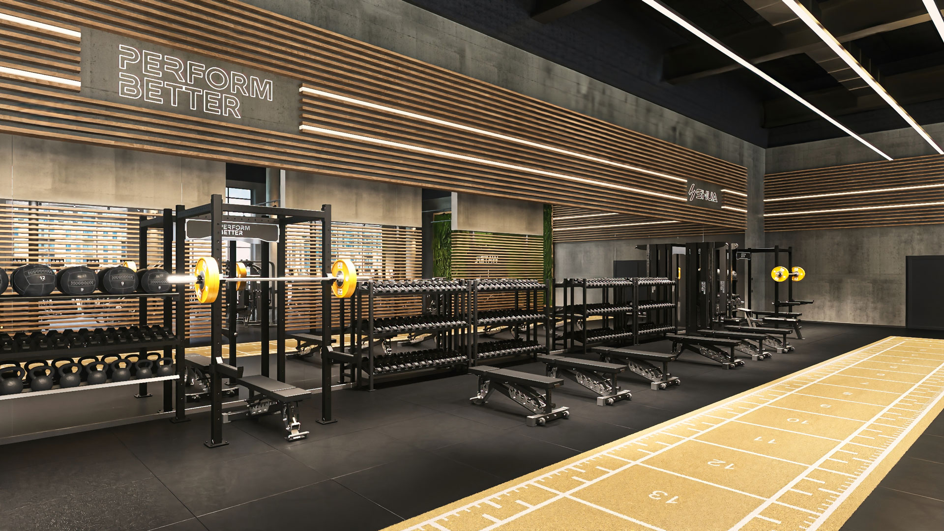 Urbanes Fitnessstudio für effektives Workout und Lifestyle.