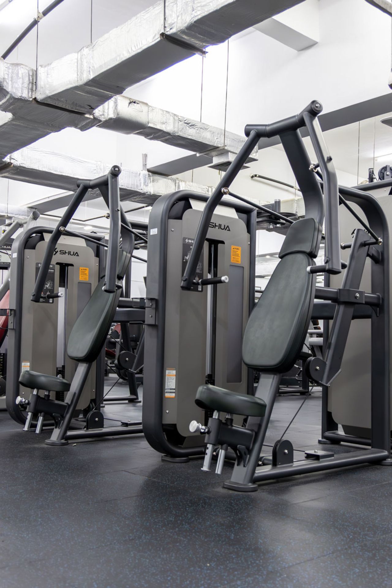 SHUA Kraft- & Fitnessgeräte aus der Selectorized-Serie.