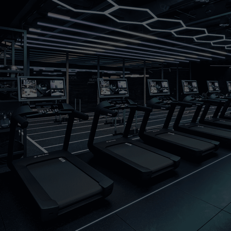 Treadmills im SHUA Performance Gym.